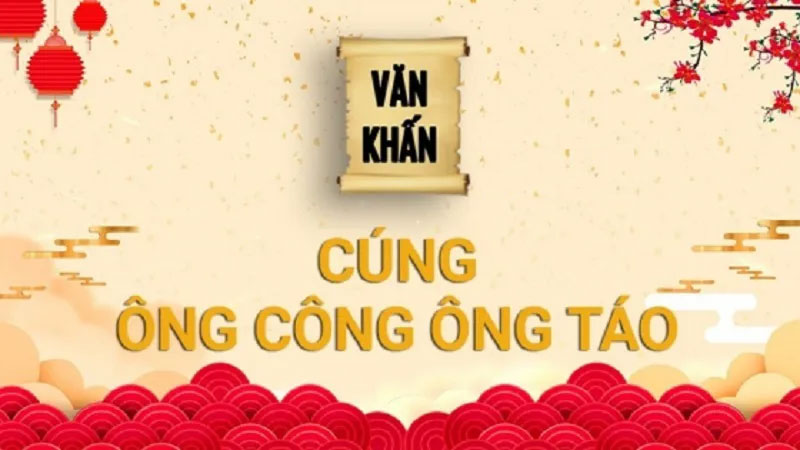 Ảnh bìa văn sớ khấn cúng Ông Công Ông Táo